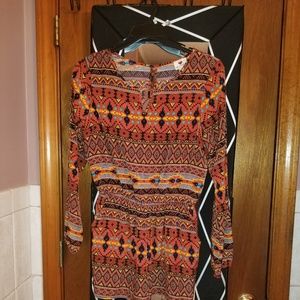 Color Printed Romper🧡💋